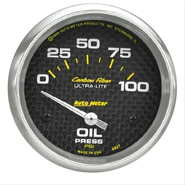 AutoMeter 4827 AutoMeter Carbon Fiber Ultra-Lite Analog Gauges