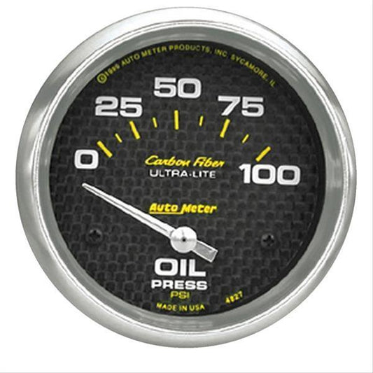 AutoMeter 4827 AutoMeter Carbon Fiber Ultra-Lite Analog Gauges