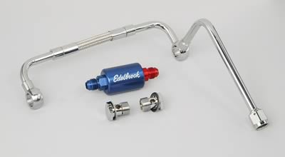 Edelbrock Dual-Feed Fuel Line and Filter Kits