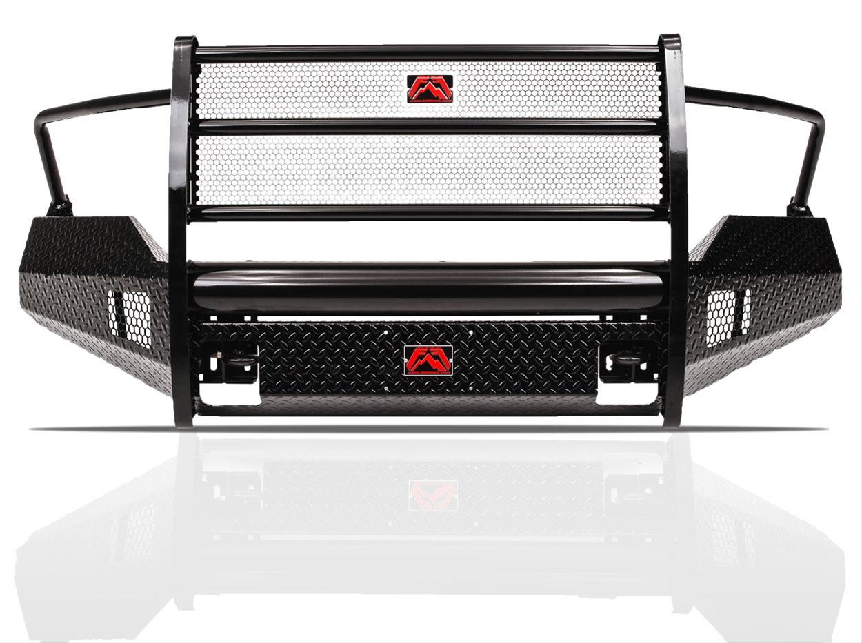 Fab Fours Black Steel Full Guard Front Bumpers for 2011-2013 1500, 2009-2010 RAM 1500 - DR09-K2460-1