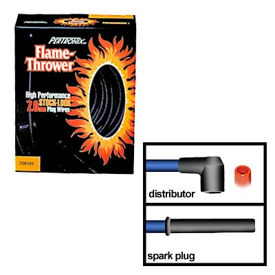 PerTronix 708104 PerTronix Flame-Thrower 7mm Stock Look Spark Plug Wire Sets